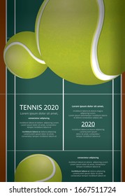 Tennis Championship Poster Vector illustration