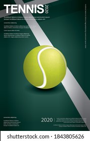 Tennis Championship Poster Vector illustration