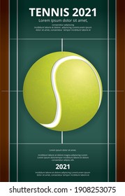 Tennis Championship Poster Vector illustration