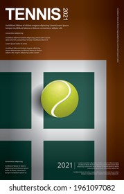 Tennis Championship Poster Vector illustration