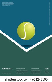 Tennis Championship Poster Vector illustration