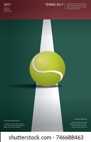 Tennis Championship Poster Vector illustration