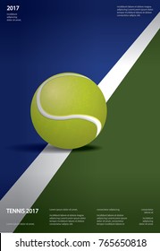 Tennis Championship Poster Vector illustration