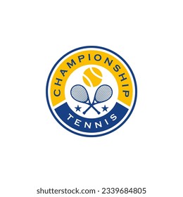 Vorlage für das Design von Logos der Tennis Championship-Mannschaft