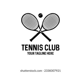 Tennis club graphic design. Tennis club, tournament, tennis logo design, tennis racket and ball vector design and illustration.

