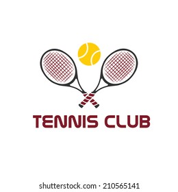 tennis club illustration