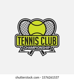 Tennis Club Logo Badge & Label