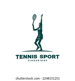 Tennis club logo design template