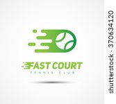 Tennis club logo template design. Vector illustration.