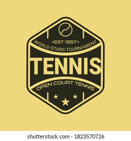 Tennis club minimal logo  design, Tennis club T-shirt design concept