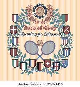Tennis competition emblem