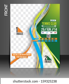 Tennis Competition Front Flyer Template