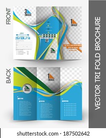 Tennis Competition Tri-Fold Brochure Mock up Design