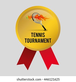 Tennis concept with icon design, vector illustration 10 eps graphic.