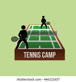 Tennis concept with icon design, vector illustration 10 eps graphic.