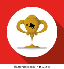 Tennis concept with icon design, vector illustration 10 eps graphic.