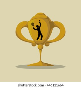 Tennis concept with icon design, vector illustration 10 eps graphic.