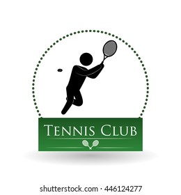 Tennis concept with icon design, vector illustration 10 eps graphic.
