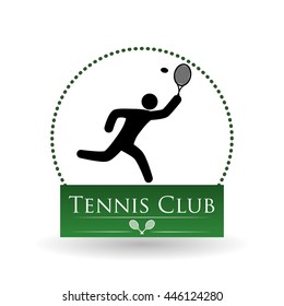 Tennis concept with icon design, vector illustration 10 eps graphic.