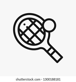 Tennis concept line icon. Simple element illustration.  Tennis concept outline symbol design. Can be used for web and mobile UI/UX . Modern vector style