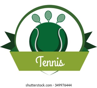 Tennis concept with sport icons design, vector illustration 10 eps graphic.