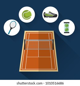 tennis court grid racket sneaker ball sport