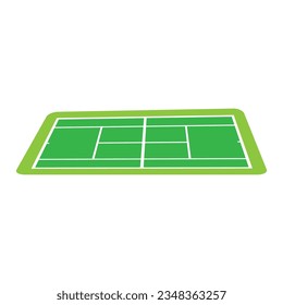 tennis court icon logo vector design template