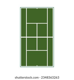 tennis court icon logo vector design template