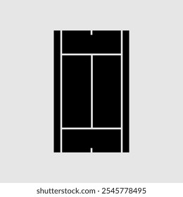 Tennis court icon vector. Tennis illustration sign. Sport symbol or logo.