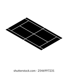 Tennis court icon vector. Tennis illustration sign. Sport symbol or logo.