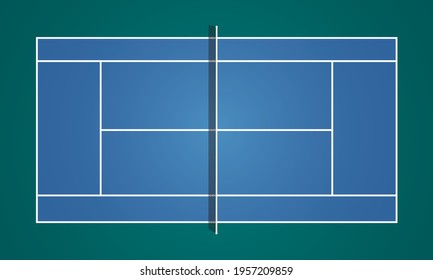 Tennis court indoor illustration vector background design