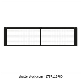 tennis court net. Vector illustration for web and mobile design.