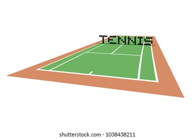 Tennis court perspective