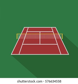 tennis court sport 