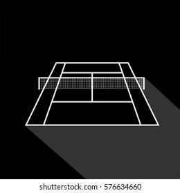 tennis court sport 