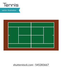 tennis court top view design