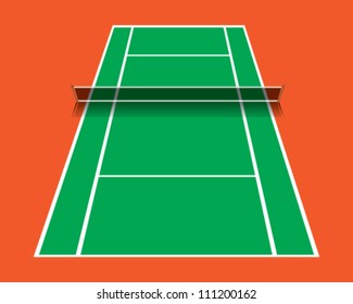 Tennis Court vector