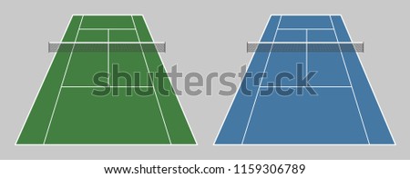 Tennis court vector