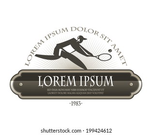 Tennis court. Vector format