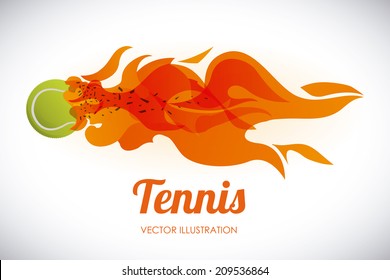 tennis design over tennis background vector illustration