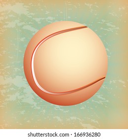 tennis design over  vintage  background vector illustration