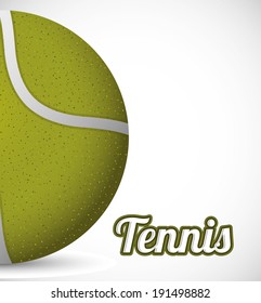 Tennis design over white background, vector illustration