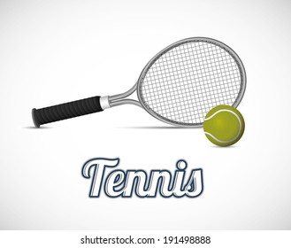 Tennis design over white background, vector illustration