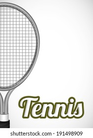 Tennis design over white background, vector illustration