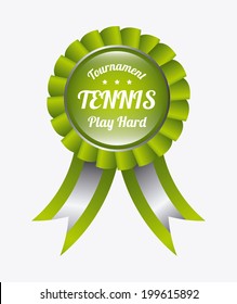 Tennis design over white background, vector illustration