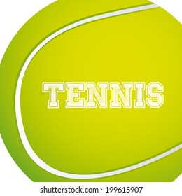 Tennis design over white background, vector illustration