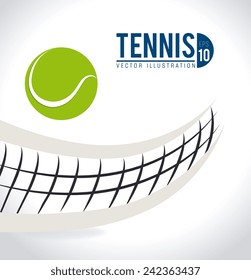 Tennis design over white background, vector illustration.