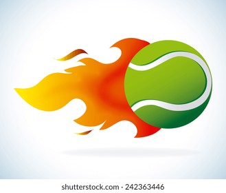Tennis design over white background, vector illustration.