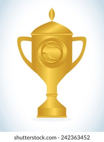 Tennis design over white background, vector illustration.