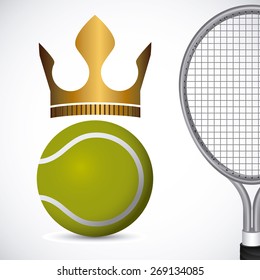 Tennis design over white background, vector illustration